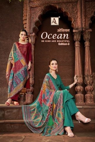 ALOK 1406 OCEAN-3 PAKISTANI SALWAR SUITS DESIGN