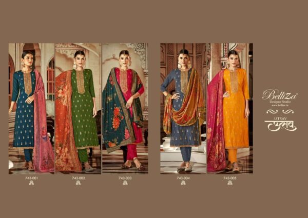 BELLIZA 743 UTSAV PAKISTANI DESIGNER DRESS CATALOGUE DEALER