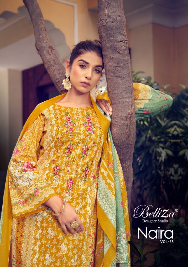 BELLIZA 853 NAIRA VOL 23 COTTON WHOLESALE SUITS ONLINE