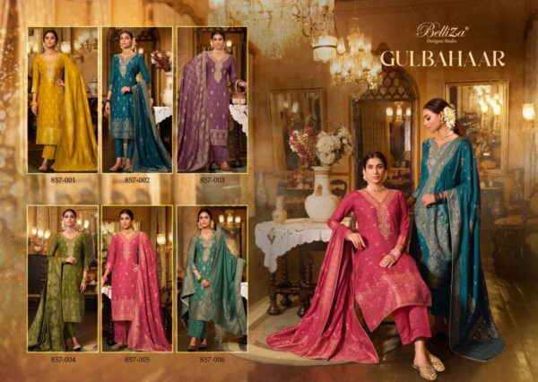 BELLIZA 857 GULBAHAAR PURE VISCOSE SALWAR SUITS WHOLESALE