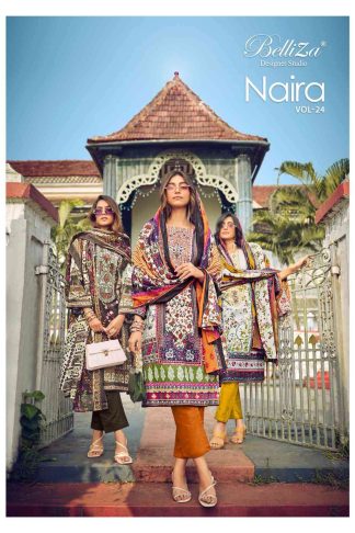 BELLIZA 858 NAIRA VOL 24 COTTON WHOLESALE SUITS DEALERS