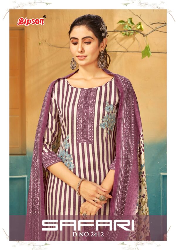 BIPSON SAFARI 2412 WOOLLEN PASHMINA SALWAR SUITS CATALOGUE