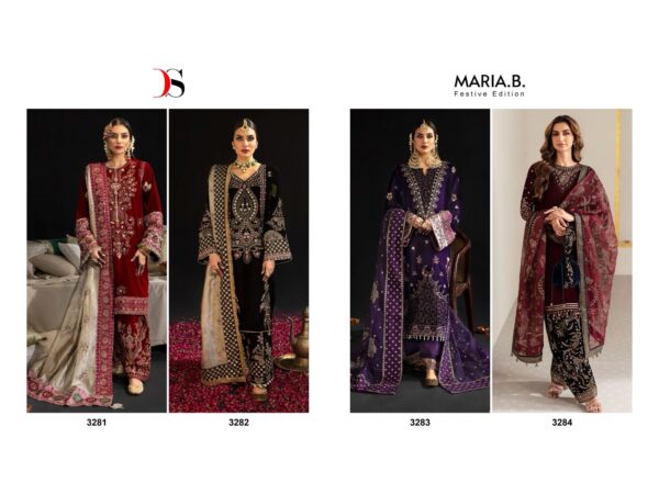 DEEPSY SUITS 3281 TO 3284 MARIA B FESTIVEL PAKISTANI SUITS CATALOGUE