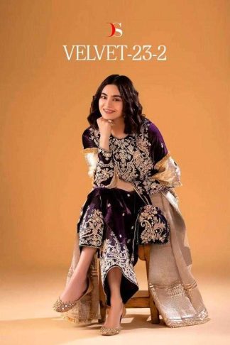 DEEPSY VELVET-23 VOl-2 WHOLESALE CATALOGUE PAKISTANI SUITS