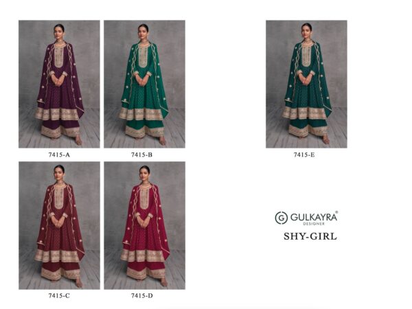 GULKAYRA DESIGNER 7415 SHY GIRL LATEST DESIGNER PLAZZO SUITS ONLINE