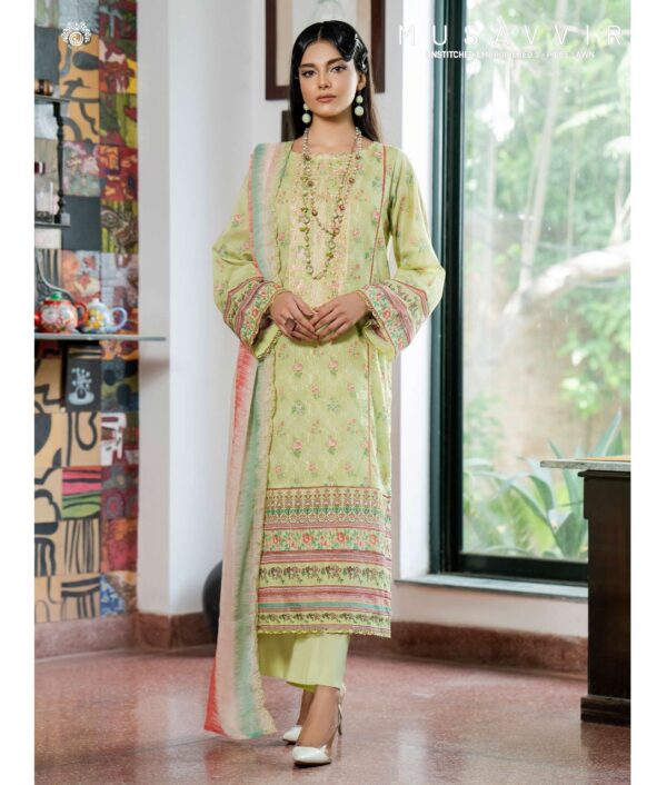 GULLAJEE MUSAVVIR 2023 LAXURY ORIGNAL LAWN DIGITAL CHIKANKARI