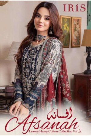 IRIS AFSANAH LUXURY HEAVY COTTON COLLECTION VOL.3 COTTON SUITS WHOLESALE