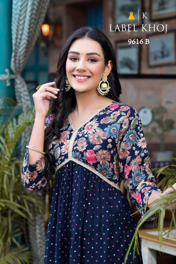 LABEL KHOJ 9615-9616 KHAZANA READYMADE KURTI ONLINE - Image 6