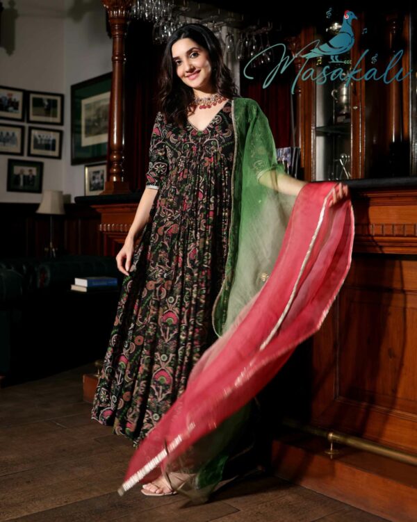 MASAKALI VOL 4 MUSLIN SILK DIGITAL PRINTED GOWN WHOLESALE