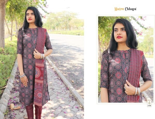 MATRUCHAYA PRACHI Vol-1READYMADE MASKIN KURTI WHOLESALE - Image 6