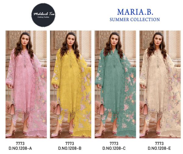 MEHBOOB TEX 1208 MARIA B SUMMER COLLECTION PAKISTANI SUITS CATALOGUE