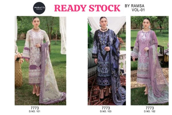 MEHBOOB TEX REET BY RAMSA LAWN COLLECTION VOL 1 PAKISTANI SUITS WHOLESALE