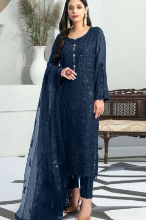 MUSHQ 294 FOX GEORGETTE PAKISTANI SALWAR SUITS WHOLESALE ONLINE