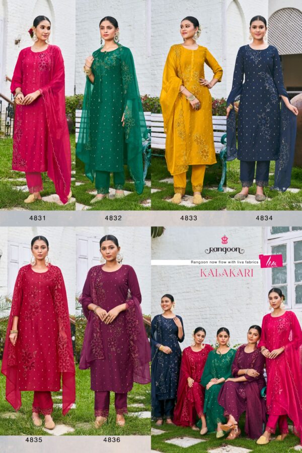 RANGOON 4831 TO 4836 KALAKARI READYMADE SUIT CATALOGUE ONLINE