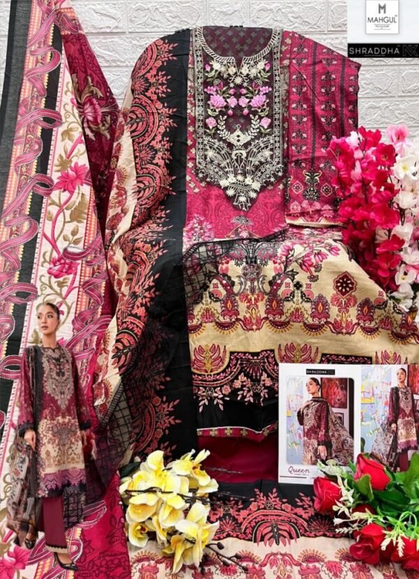 SHARADDHA DESIGNER MAGHULQUEEN COURT VOL 2 PAKISTANI SUITS WHOLESALE - Image 11