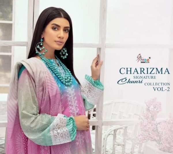 SHREE FABS CHARISMA SIGNATURE CHUNRI COLLECTION VOL 2 PAKISTANI SUITS ONLINE