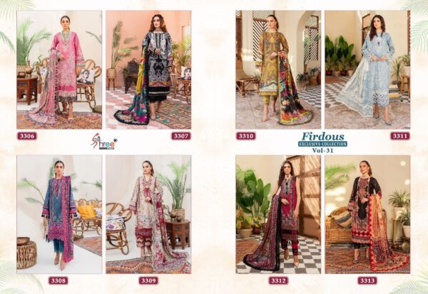 SHREE FABS FIRDOUS EXCLUSIVE COLLECTION VOL-31 COTTON SUITS MANUFACTURER