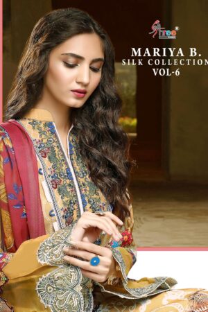 SHREE FABS MARIA B SILK COLLECTION VOL 06 PAKISTANI SUITS WHOLESALE