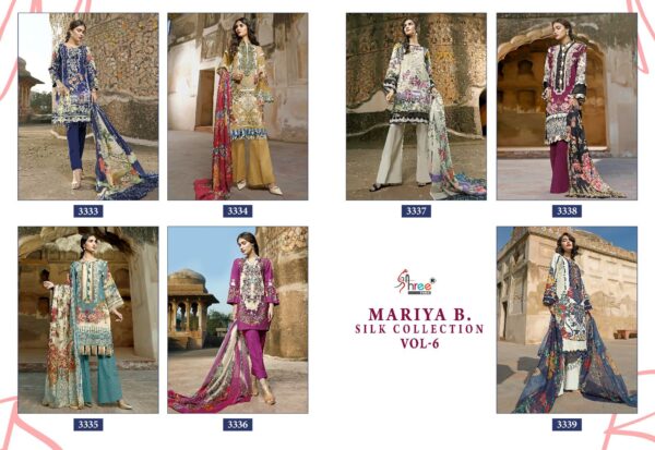 SHREE FABS MARIA B SILK COLLECTION VOL 06 PAKISTANI SUITS WHOLESALE