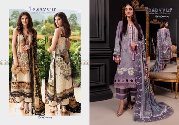 TASAVVUR VOL 1 HEAVY COTTON COLLECTION PAKISTANI SUITS WHOLESALE