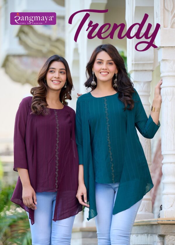 TRENDY 101 TO 106 RANGMAYA SHORT TOP DESIGN FOR GIRL CATALOGUE