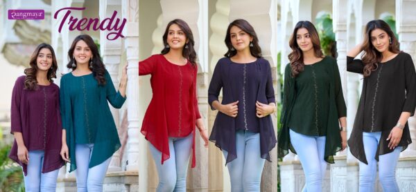 TRENDY 101 TO 106 RANGMAYA SHORT TOP DESIGN FOR GIRL CATALOGUE