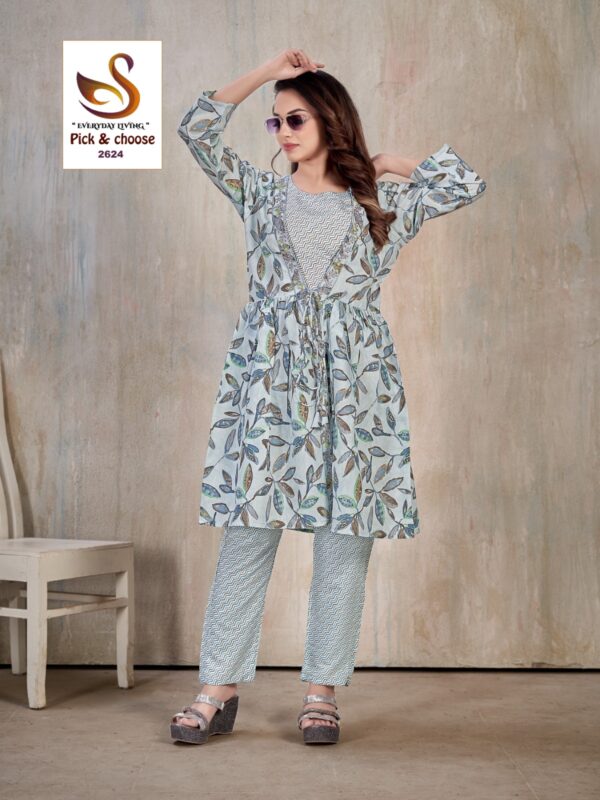 PIC & CHOOSE 2631 PURE MODEL CHANDERI CO ORD SET WHOLESALE WITH PRICE