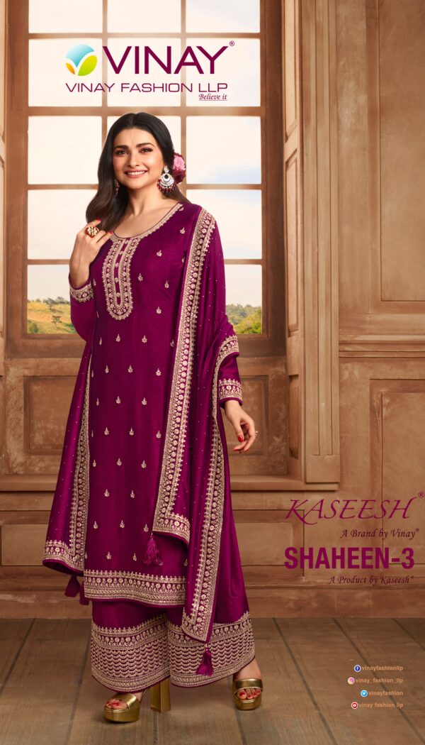 VINAY FASHION KASEESH SHAHEEN-3 HITLIST SILK SALWAR SUITS CATALOGUE