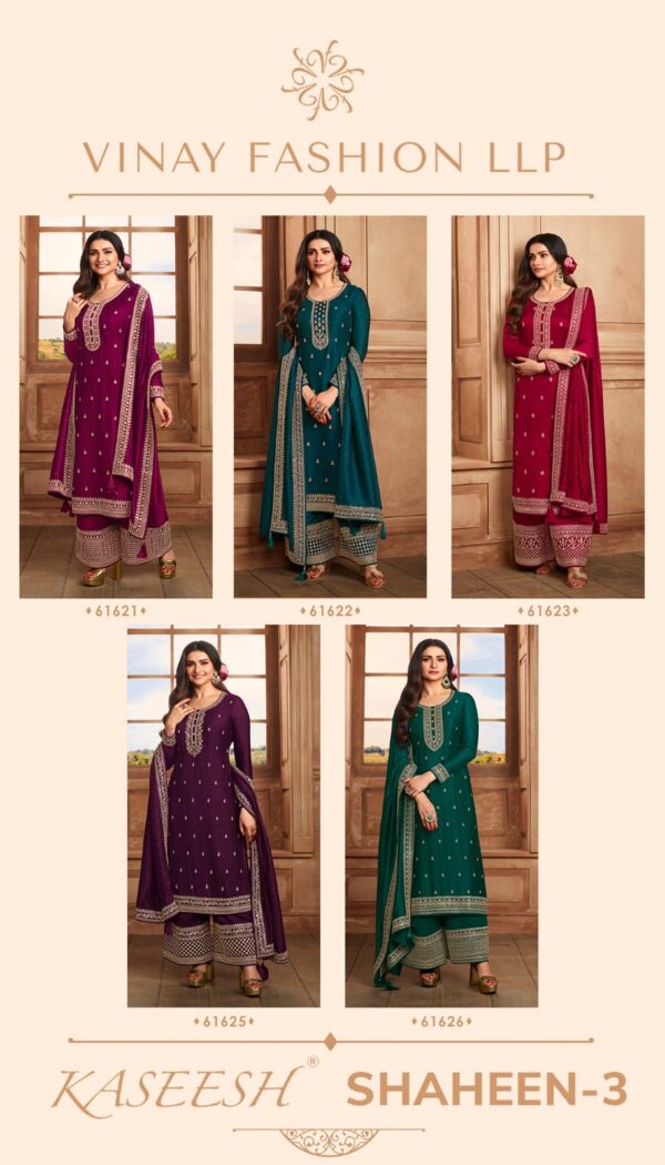 VINAY FASHION KASEESH SHAHEEN-3 HITLIST SILK SALWAR SUITS CATALOGUE