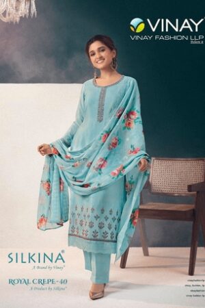 VINAY FASHION SILKINA ROYALCREPE 40 PARTY WEAR SALWAR SUITS ONLINE