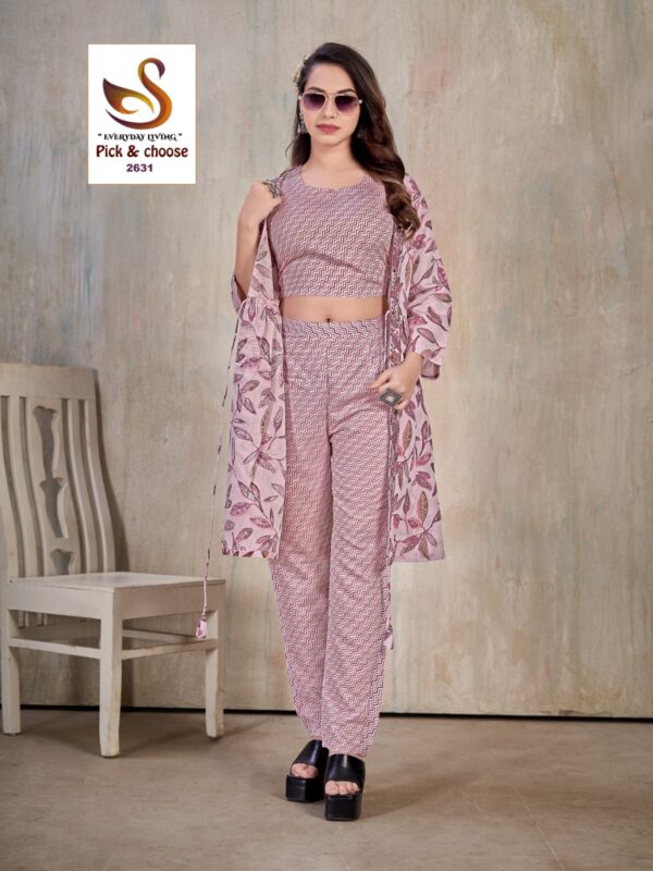 PIC & CHOOSE 2631 PURE MODEL CHANDERI CO ORD SET WHOLESALE WITH PRICE