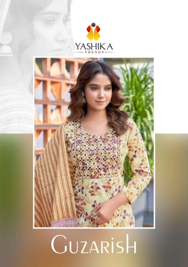 YASHIKA TRENDS 1001 TO 1008 GUZARISH COTTON SUITS WHOLESALE