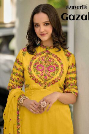 ZAVERI 1173 TO 1175 GAZAL ROMAN SILK SALWAR SUITS CATALOGUE