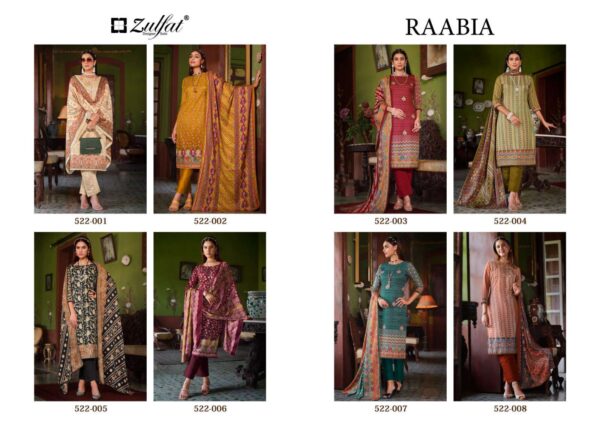 ZULFAT 522 RAABIA PURE PREMIUM PASHMINA WOOLLEN DRESS MATERIAL