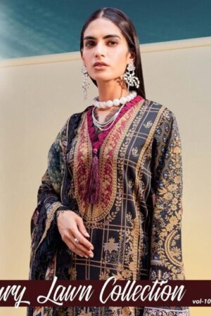 AGHA NOOR VOL 10 LAXURY LAWN COLLECTION SALWAR SUITS WHOLESALE