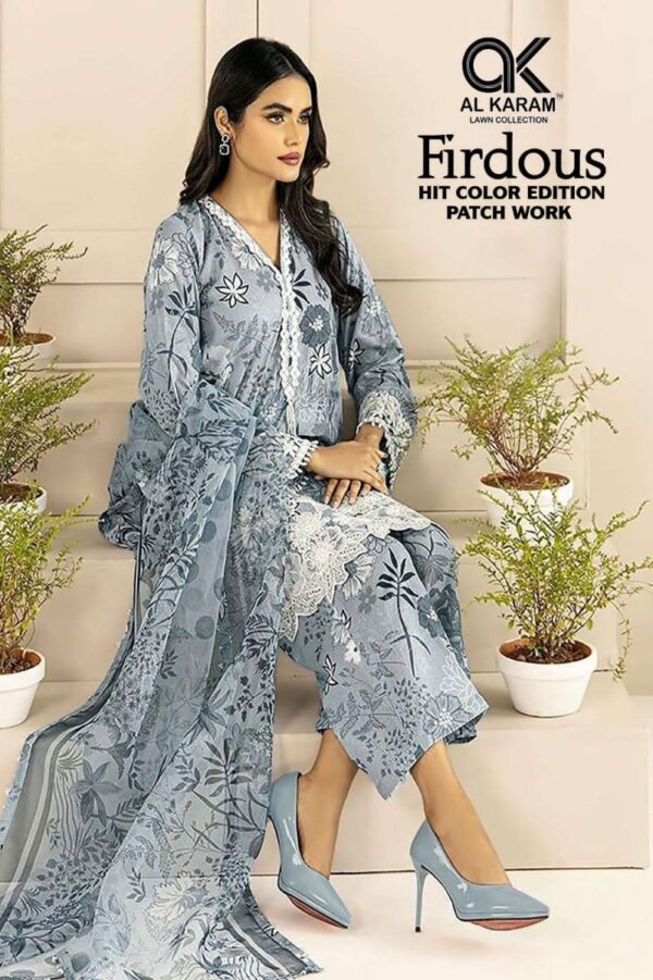 AL KARAM FIRDOUS HIT COLOUR EDITION PAKISTANI SUIT WHOLESALER