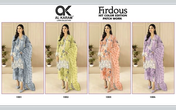 AL KARAM FIRDOUS HIT COLOUR EDITION PAKISTANI SUIT WHOLESALER