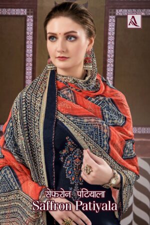 ALOK SAFFRON PATIYALA H 1425 PURE VISCOSE DRESS MATERIAL MANUFACTURER