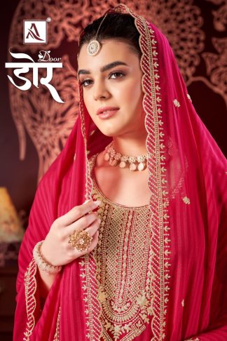 ALOK SUIT DOR H 1410 PREMUIM SELF WEAVING SALWAR SUITS ONLINE WHOLESALE