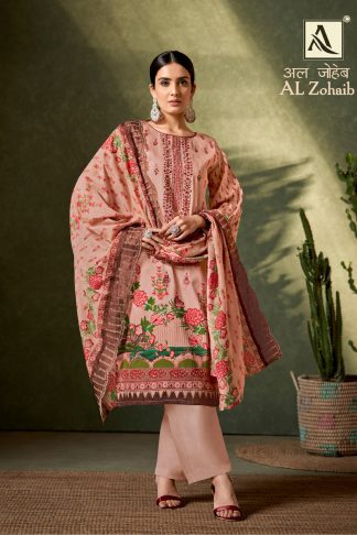 ALOK SUITS AL ZOHAIB H 1437 COTTON WHOLESALE SUITS CATALOGUE
