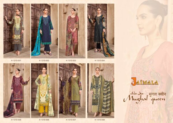 ALOK SUITS MUGHAL QUEEN PURE LAWN COTTON PAKISTANI SUITS WHOLESALE