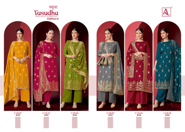 ALOK VASUDHA-4 H 1390 PURE VISCOSE MASLIN SALWAR SUITS ONLINE SHOPPING (10)