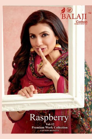 BALAJI COTTON RASPBERRY VOL 12 DESIGNER SALWAR SUITS WITH PRICE