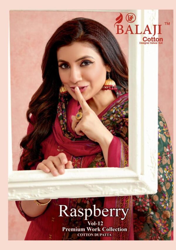 BALAJI COTTON RASPBERRY VOL 12 DESIGNER SALWAR SUITS WITH PRICE