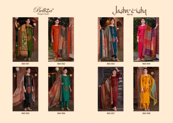 BELLIZA DESIGNER JASHN-E-ISHQ VOL-2 WHOLESALE CATALOGUE SUITS ONLINE