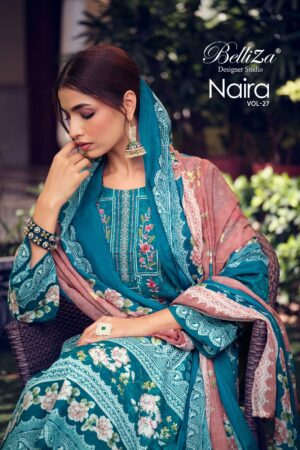 BELLIZA DESIGNER NAIRA VOL-27 COTTON WHOLESALE PAKISTANI SUITS CATALOGUE
