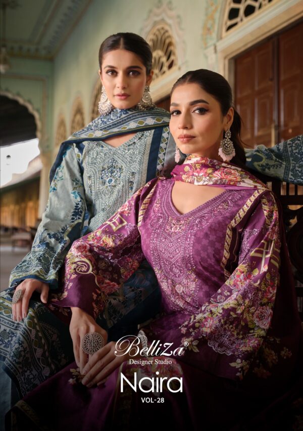 BELLIZA DESIGNER NAIRA VOL-28 COTTON SUITS ONLINE WHOLESALE