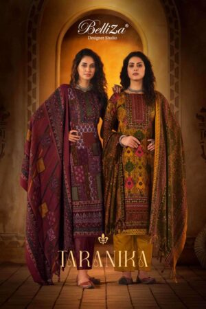 BELLIZA DESIGNER TARANIKA 841 PURE WINTER DRESS MATERIAL WHOLESALE
