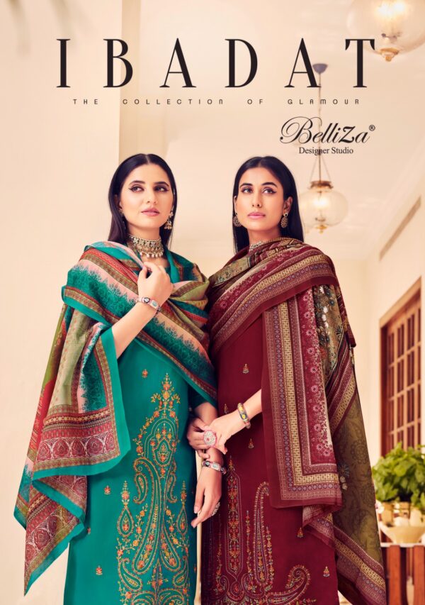 BELLIZA IBADAT 810 WHOLESALE PAKISTANI SUITS CATALOGUE DEALERS