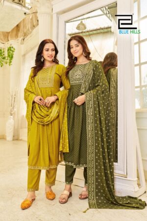 BLUE HILLS TREND CAPTURE PURE RAYON KURTI WITH CATALOGUE PRICE